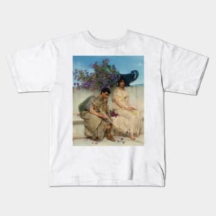 An Eloquent Silence by Lawrence Alma-Tadema Kids T-Shirt